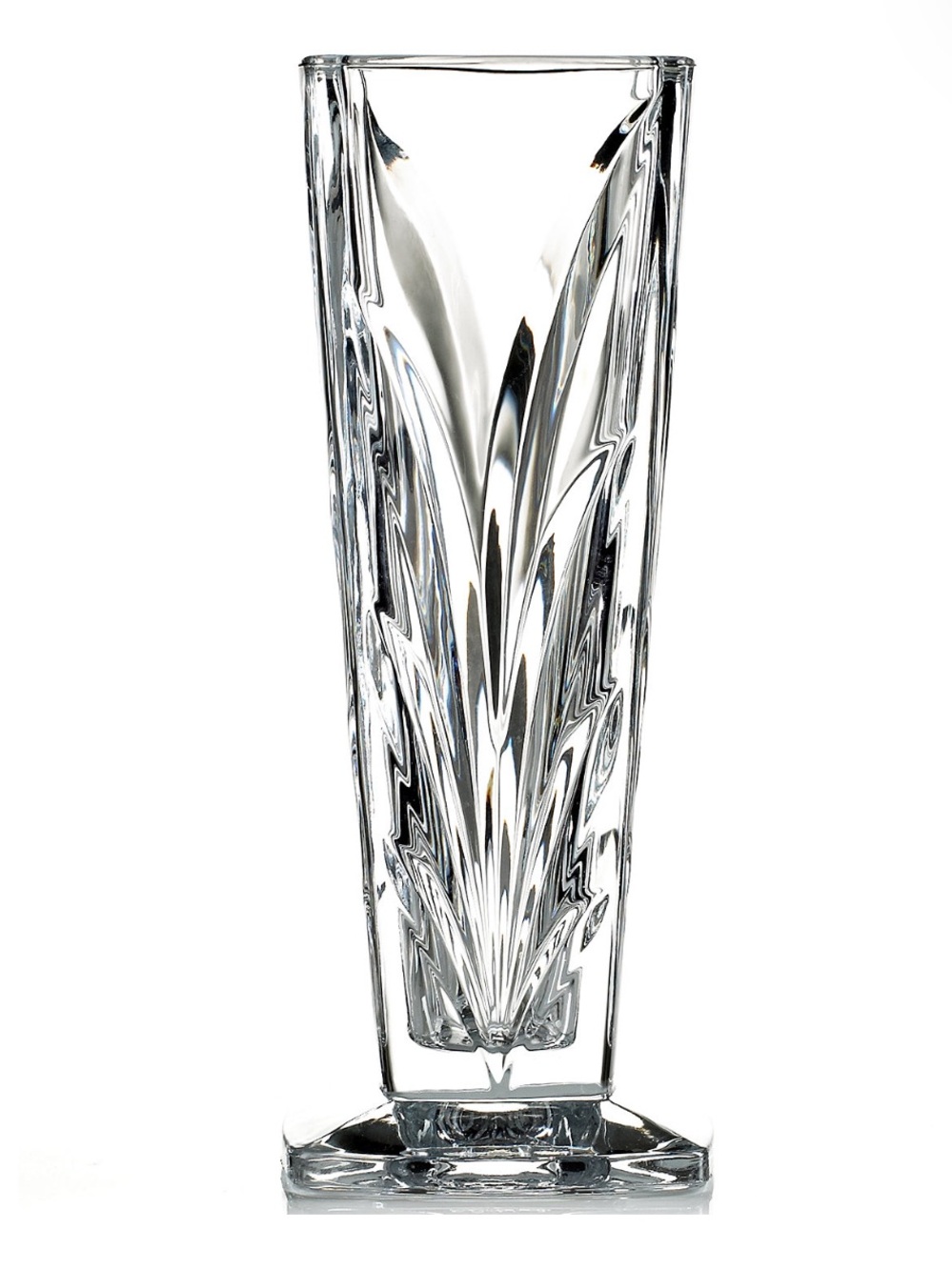 Crystal Clear Decorative Glass Vase - Clear New in Box